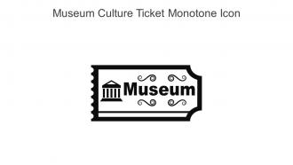 Museum Culture Ticket Monotone Icon In Powerpoint Pptx Png And Editable Eps Format