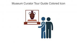 Museum Curator Tour Guide Colored Icon In Powerpoint Pptx Png And Editable Eps Format