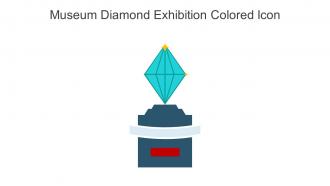 Museum Diamond Exhibition Colored Icon In Powerpoint Pptx Png And Editable Eps Format