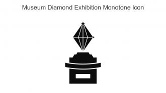 Museum Diamond Exhibition Monotone Icon In Powerpoint Pptx Png And Editable Eps Format