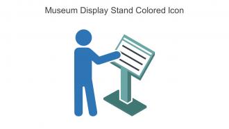 Museum Display Stand Colored Icon In Powerpoint Pptx Png And Editable Eps Format