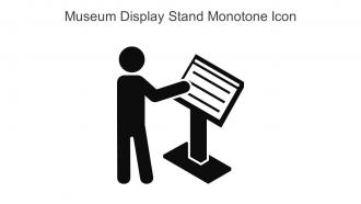 Museum Display Stand Monotone Icon In Powerpoint Pptx Png And Editable Eps Format