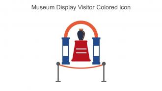 Museum Display Visitor Colored Icon In Powerpoint Pptx Png And Editable Eps Format