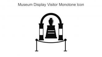 Museum Display Visitor Monotone Icon In Powerpoint Pptx Png And Editable Eps Format