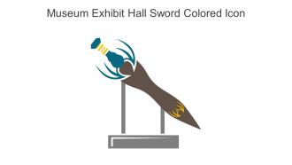 Museum Exhibit Hall Sword Colored Icon In Powerpoint Pptx Png And Editable Eps Format