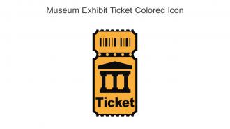 Museum Exhibit Ticket Colored Icon In Powerpoint Pptx Png And Editable Eps Format