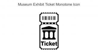 Museum Exhibit Ticket Monotone Icon In Powerpoint Pptx Png And Editable Eps Format
