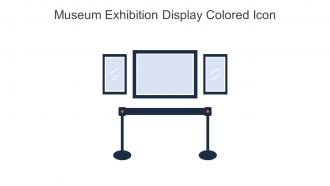 Museum Exhibition Display Colored Icon In Powerpoint Pptx Png And Editable Eps Format