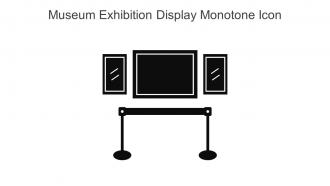 Museum Exhibition Display Monotone Icon In Powerpoint Pptx Png And Editable Eps Format
