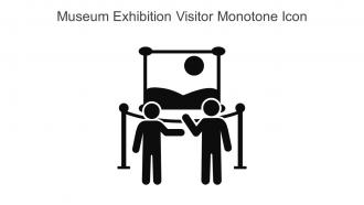 Museum Exhibition Visitor Monotone Icon In Powerpoint Pptx Png And Editable Eps Format