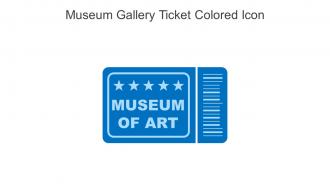 Museum Gallery Ticket Colored Icon In Powerpoint Pptx Png And Editable Eps Format