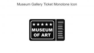 Museum Gallery Ticket Monotone Icon In Powerpoint Pptx Png And Editable Eps Format