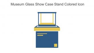 Museum Glass Show Case Stand Colored Icon In Powerpoint Pptx Png And Editable Eps Format