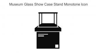 Museum Glass Show Case Stand Monotone Icon In Powerpoint Pptx Png And Editable Eps Format