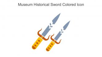 Museum Historical Sword Colored Icon In Powerpoint Pptx Png And Editable Eps Format