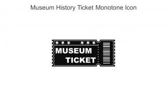 Museum History Ticket Monotone Icon In Powerpoint Pptx Png And Editable Eps Format