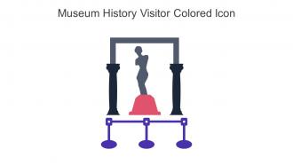 Museum History Visitor Colored Icon In Powerpoint Pptx Png And Editable Eps Format
