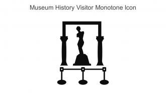Museum History Visitor Monotone Icon In Powerpoint Pptx Png And Editable Eps Format