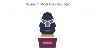 Museum Moai Colored Icon In Powerpoint Pptx Png And Editable Eps Format