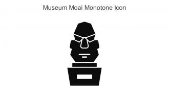 Museum Moai Monotone Icon In Powerpoint Pptx Png And Editable Eps Format