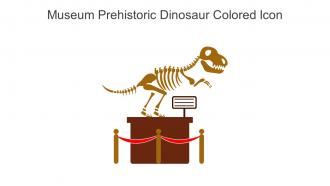 Museum Prehistoric Dinosaur Colored Icon In Powerpoint Pptx Png And Editable Eps Format