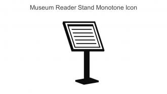 Museum Reader Stand Monotone Icon In Powerpoint Pptx Png And Editable Eps Format