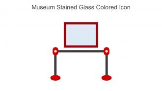 Museum Stained Glass Colored Icon In Powerpoint Pptx Png And Editable Eps Format