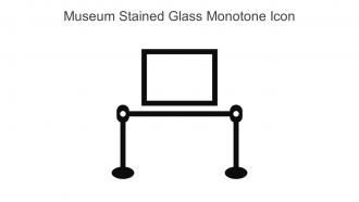 Museum Stained Glass Monotone Icon In Powerpoint Pptx Png And Editable Eps Format
