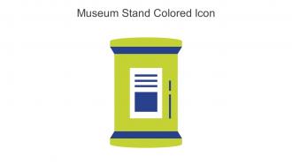 Museum Stand Colored Icon In Powerpoint Pptx Png And Editable Eps Format