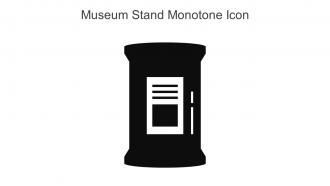 Museum Stand Monotone Icon In Powerpoint Pptx Png And Editable Eps Format