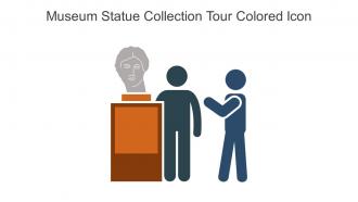 Museum Statue Collection Tour Colored Icon In Powerpoint Pptx Png And Editable Eps Format