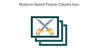 Museum Sword Picture Colored Icon In Powerpoint Pptx Png And Editable Eps Format