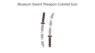 Museum Sword Weapon Colored Icon In Powerpoint Pptx Png And Editable Eps Format