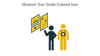 Museum Tour Guide Colored Icon In Powerpoint Pptx Png And Editable Eps Format