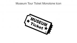 Museum Tour Ticket Monotone Icon In Powerpoint Pptx Png And Editable Eps Format