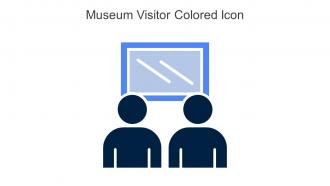 Museum Visitor Colored Icon In Powerpoint Pptx Png And Editable Eps Format