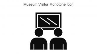 Museum Visitor Monotone Icon In Powerpoint Pptx Png And Editable Eps Format