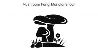 Mushroom Fungi Monotone Icon In Powerpoint Pptx Png And Editable Eps Format