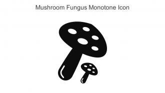 Mushroom Fungus Monotone Icon In Powerpoint Pptx Png And Editable Eps Format