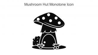Mushroom Hut Monotone Icon In Powerpoint Pptx Png And Editable Eps Format