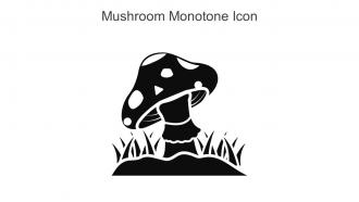Mushroom Monotone Icon In Powerpoint Pptx Png And Editable Eps Format