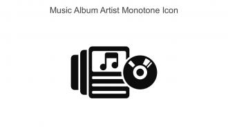 Music Album Artist Monotone Icon In Powerpoint Pptx Png And Editable Eps Format