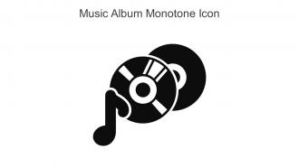 Music Album Monotone Icon In Powerpoint Pptx Png And Editable Eps Format