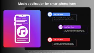 Music Application For Smart Phone Icon