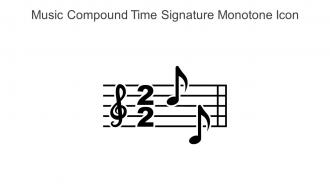 Music Compound Time Signature Monotone Icon In Powerpoint Pptx Png And Editable Eps Format