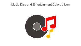 Music Disc And Entertainment Colored Icon In Powerpoint Pptx Png And Editable Eps Format