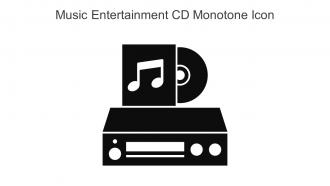 Music Entertainment CD Monotone Icon In Powerpoint Pptx Png And Editable Eps Format