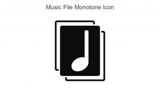 Music File Monotone Icon In Powerpoint Pptx Png And Editable Eps Format