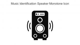 Music Identification Speaker Monotone Icon In Powerpoint Pptx Png And Editable Eps Format