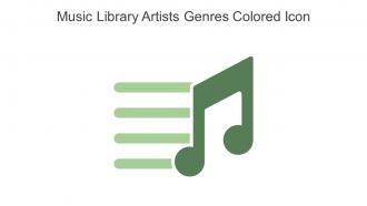 Music Library Artists Genres Colored Icon In Powerpoint Pptx Png And Editable Eps Format